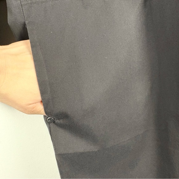 Lafayette 148 New York Black Cotton Blend Tunic Shirt Dress 2X - Picture 6 of 11